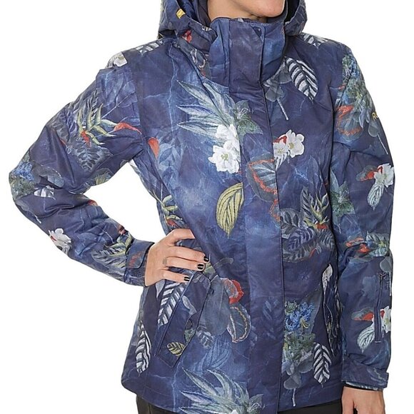 Roxy Jetty Dry Flight Snowboard Ski Jacket Orissa Floral Size M - Picture 6 of 11